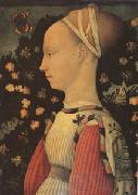 Antonio Puccio Called Pisanello Portrait of Ginevra d'Este (mk05) USA oil painting reproduction